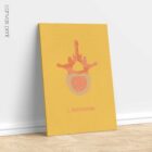 Lumbar Vertebrae Pop Art