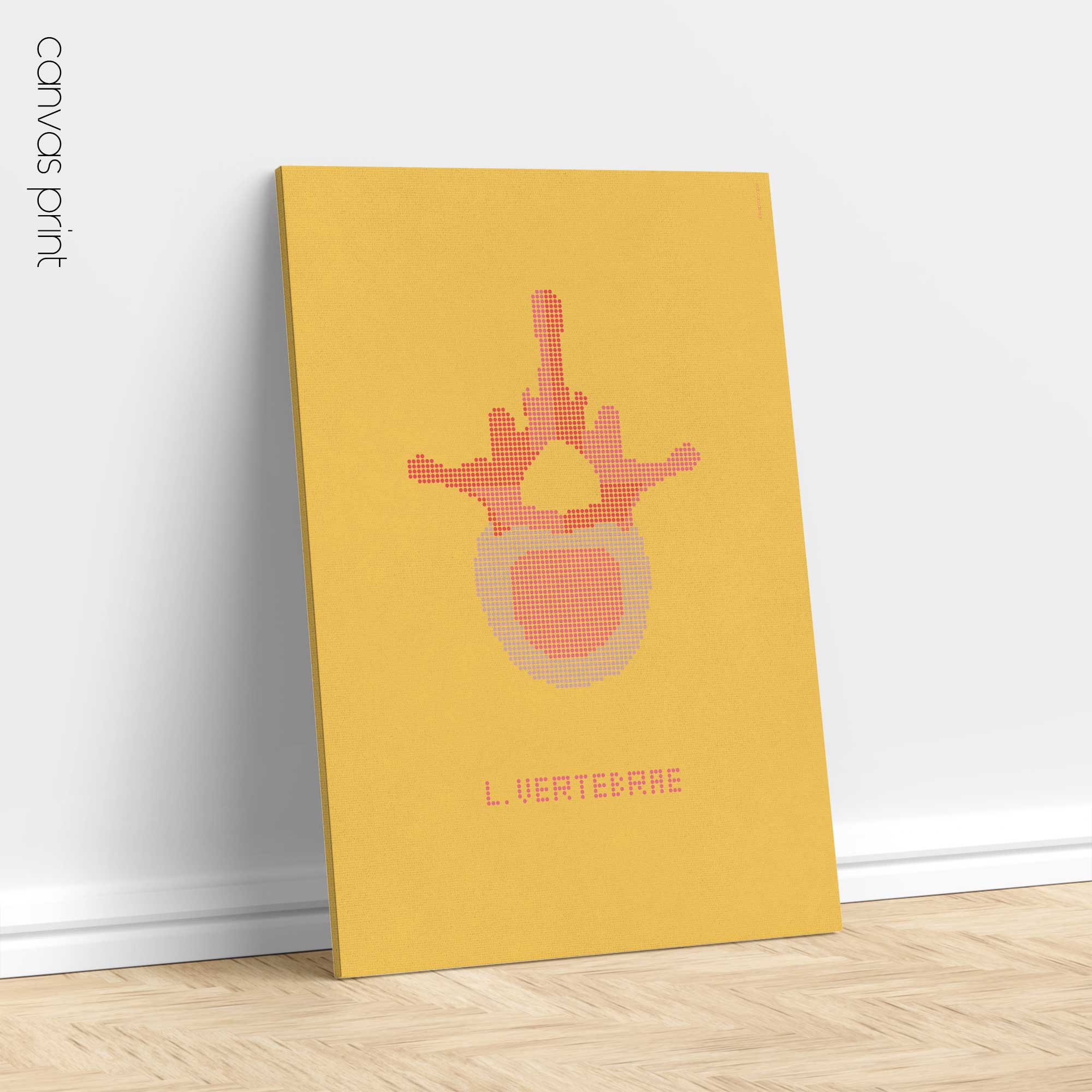 Lumbar Vertebrae Pop Art