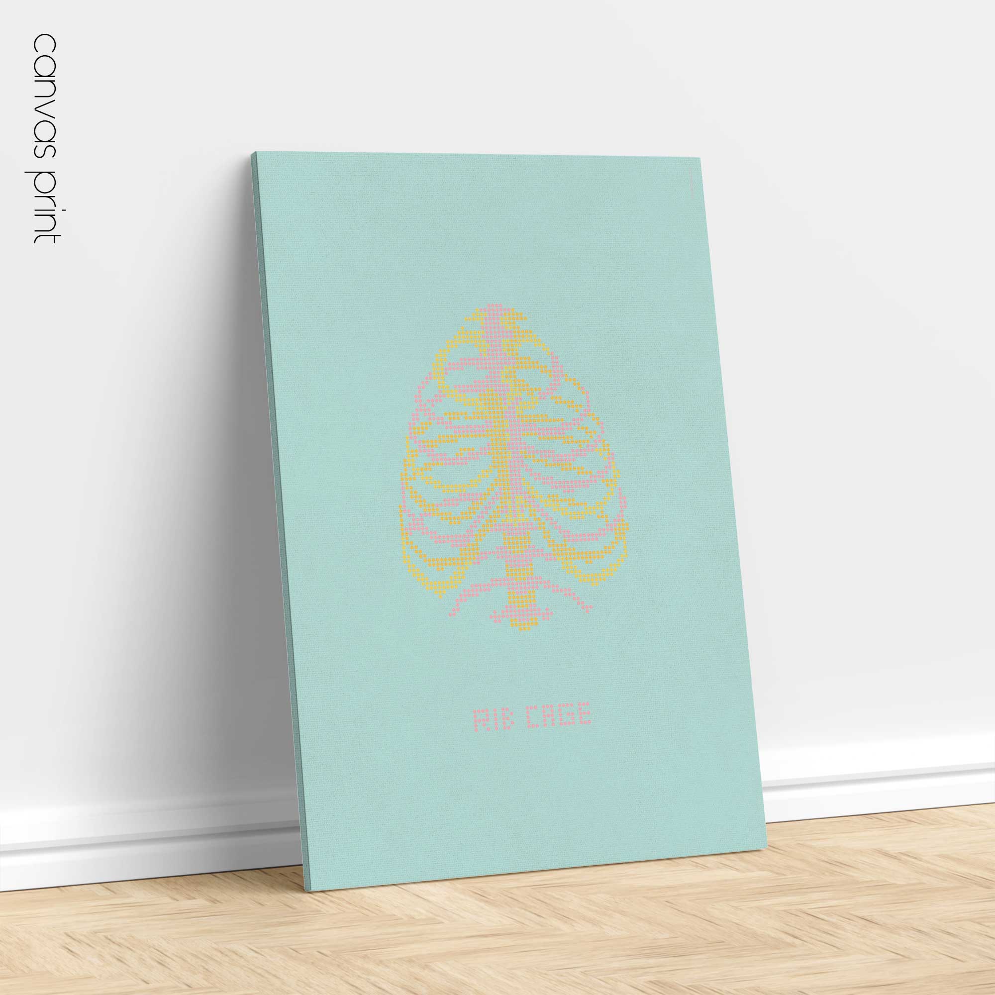 Rib Cage Pop Art for medical offices
