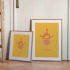 Lumbar Vertebrae Pop Art