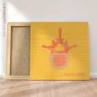 Lumbar Vertebrae Pop Art