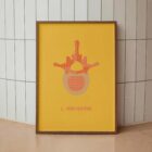 Lumbar Vertebrae Pop Art