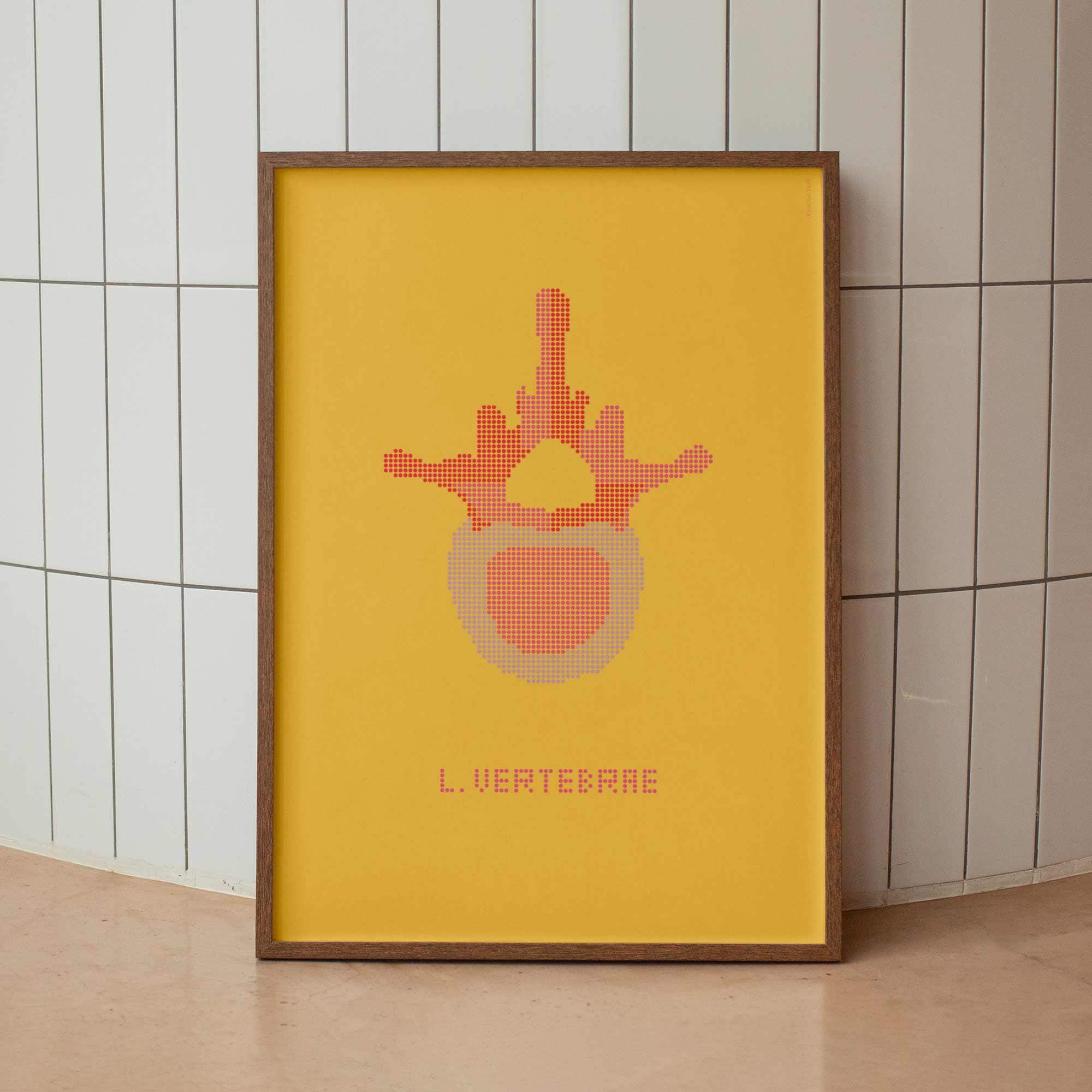 Lumbar Vertebrae Pop Art