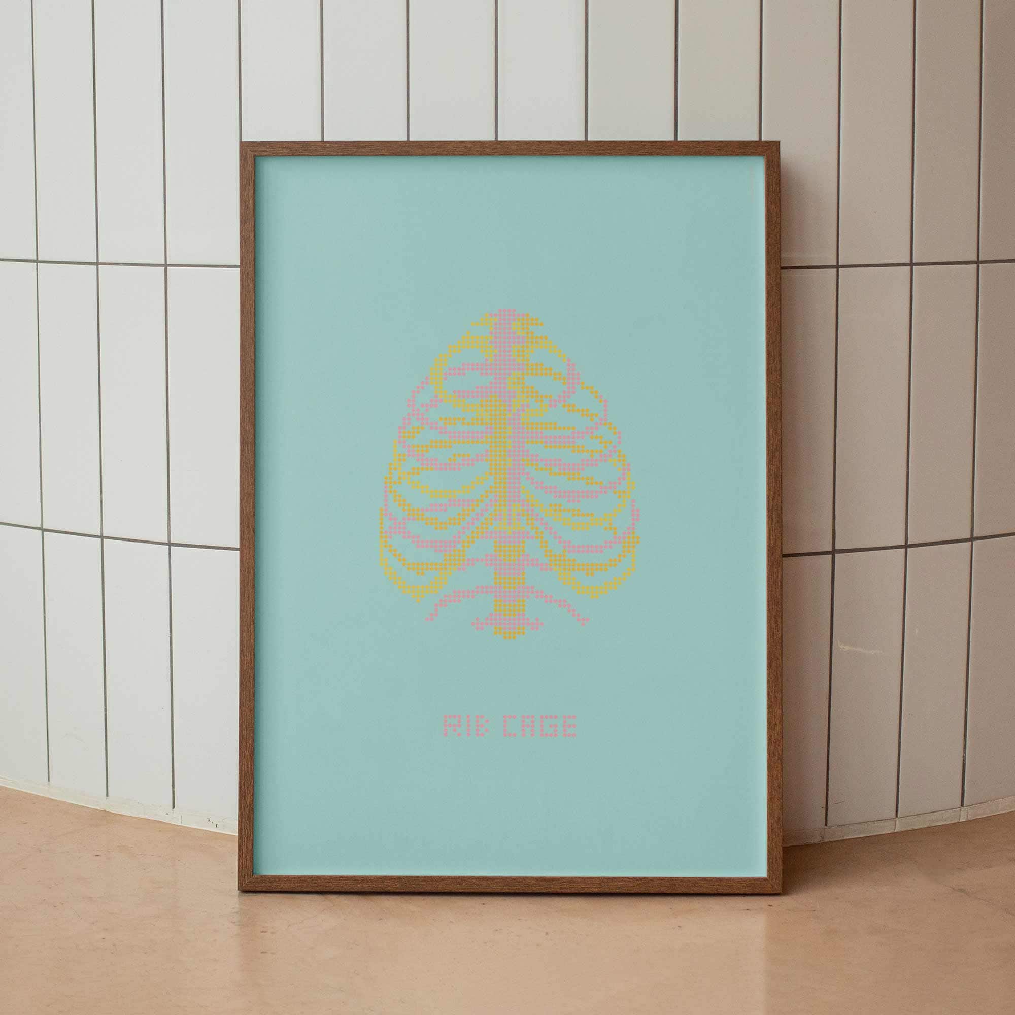 Rib Cage Pop Art for medical offices