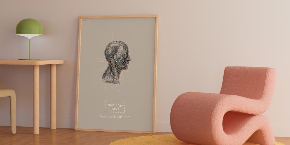 Vintage Neck Muscles Anatomy