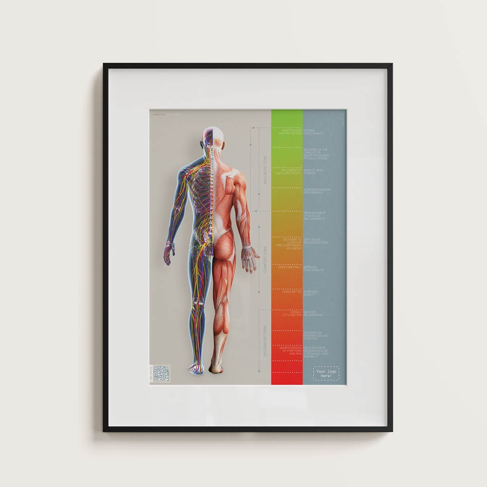 A3 poster with logo and QR-Code customisation