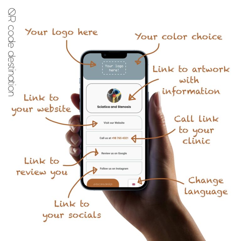 QRcode minisite demo 01 english – Premium Anatomy Chart by educare.design