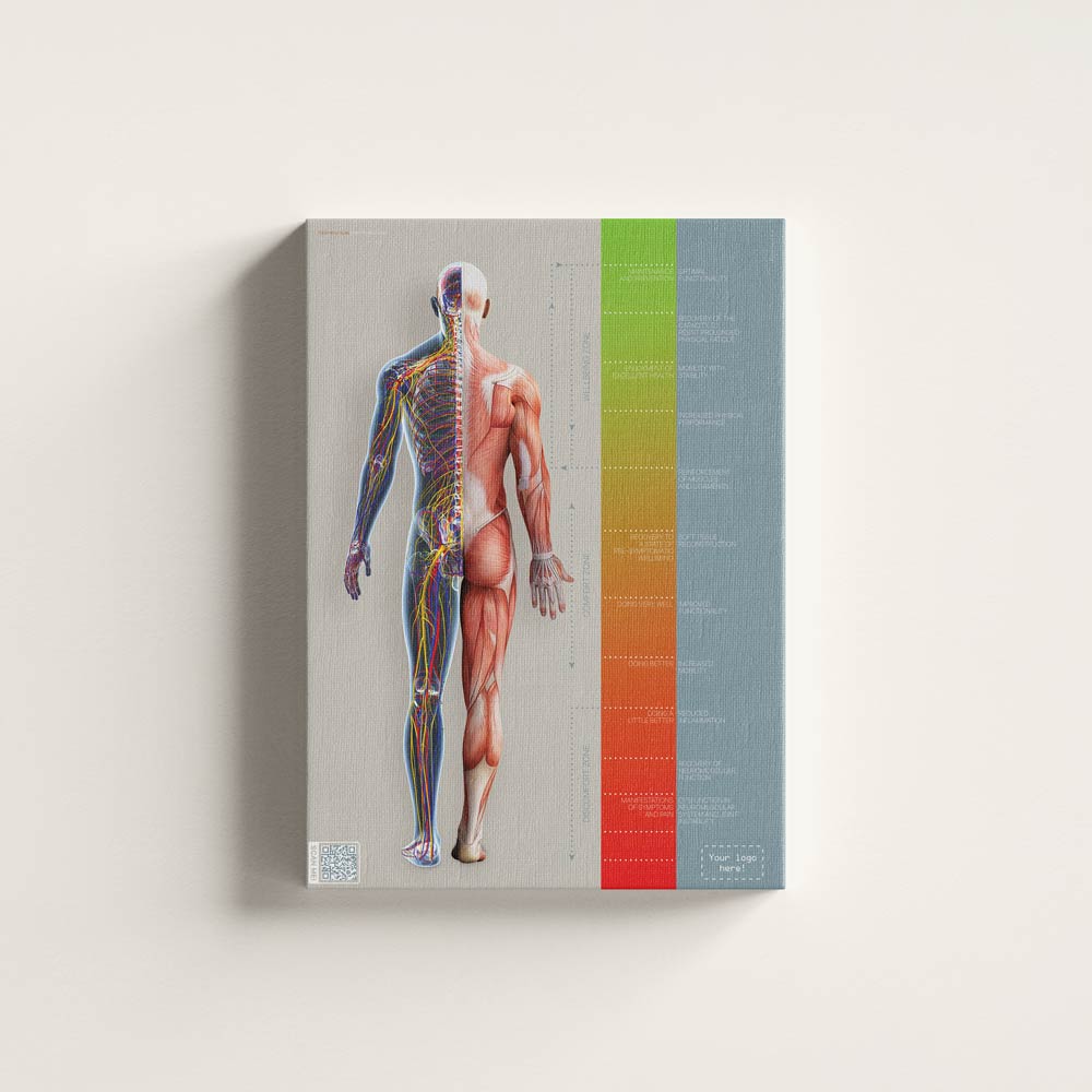 Medium canvas print with logo and QR-Code customisation