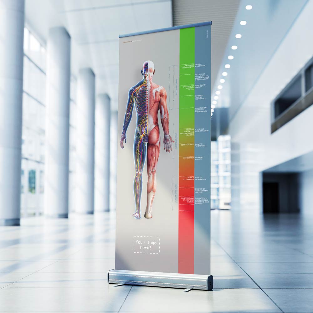 Rollup banner with logo customisation