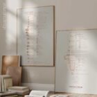 Gonstead Listings Set anatomy chart for clinics