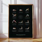 Tabella degli esercizi per la parte superiore della schiena, edizione nera