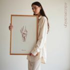 The Knee – educare.design The Knee Vintage Anatomy Artwork