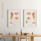 Reflexology Chart Set anatomy chart for clinics Reflexology Chart Set anatomy chart for clinics