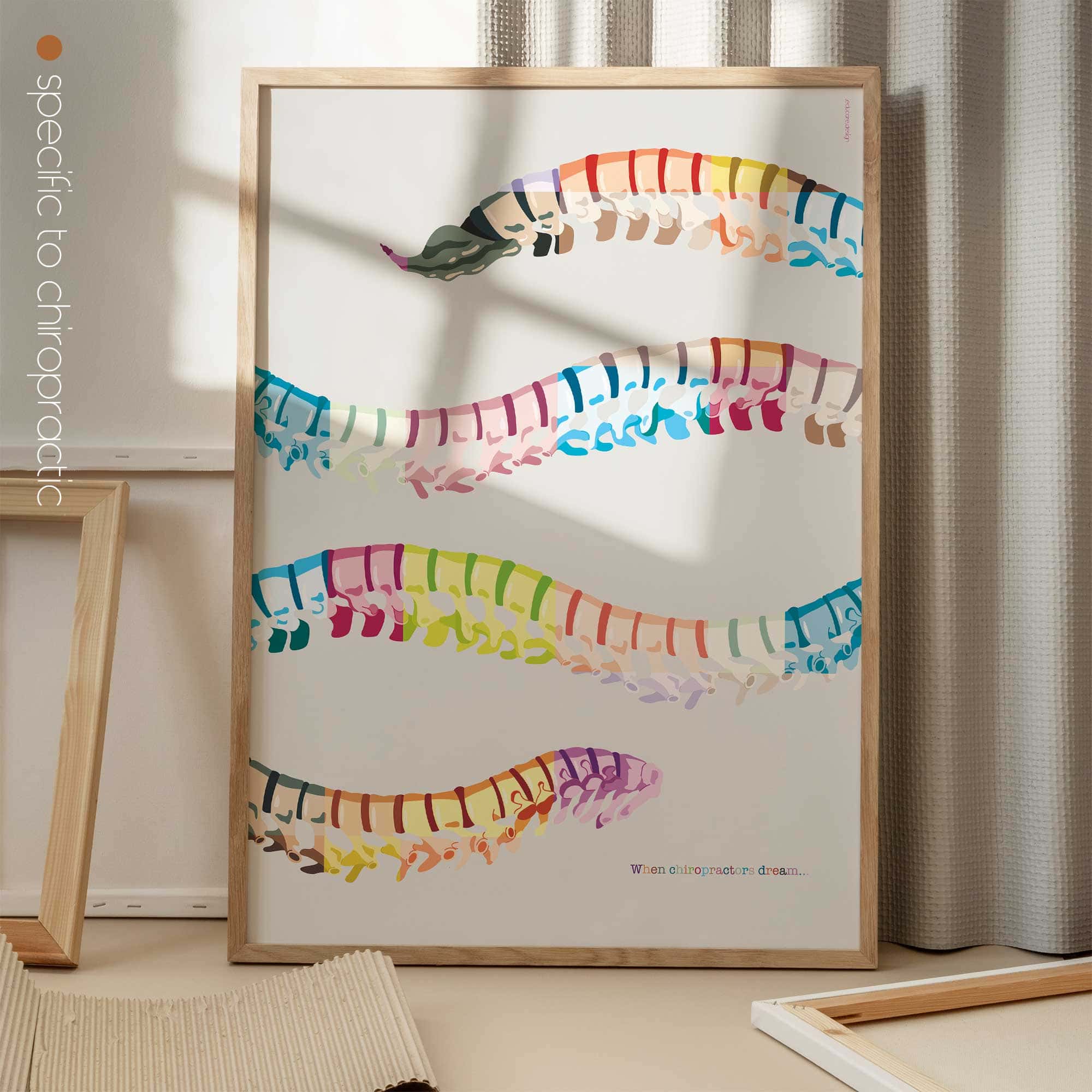 When chiropractors dream... Artwork for chiropractors from www.educare.design