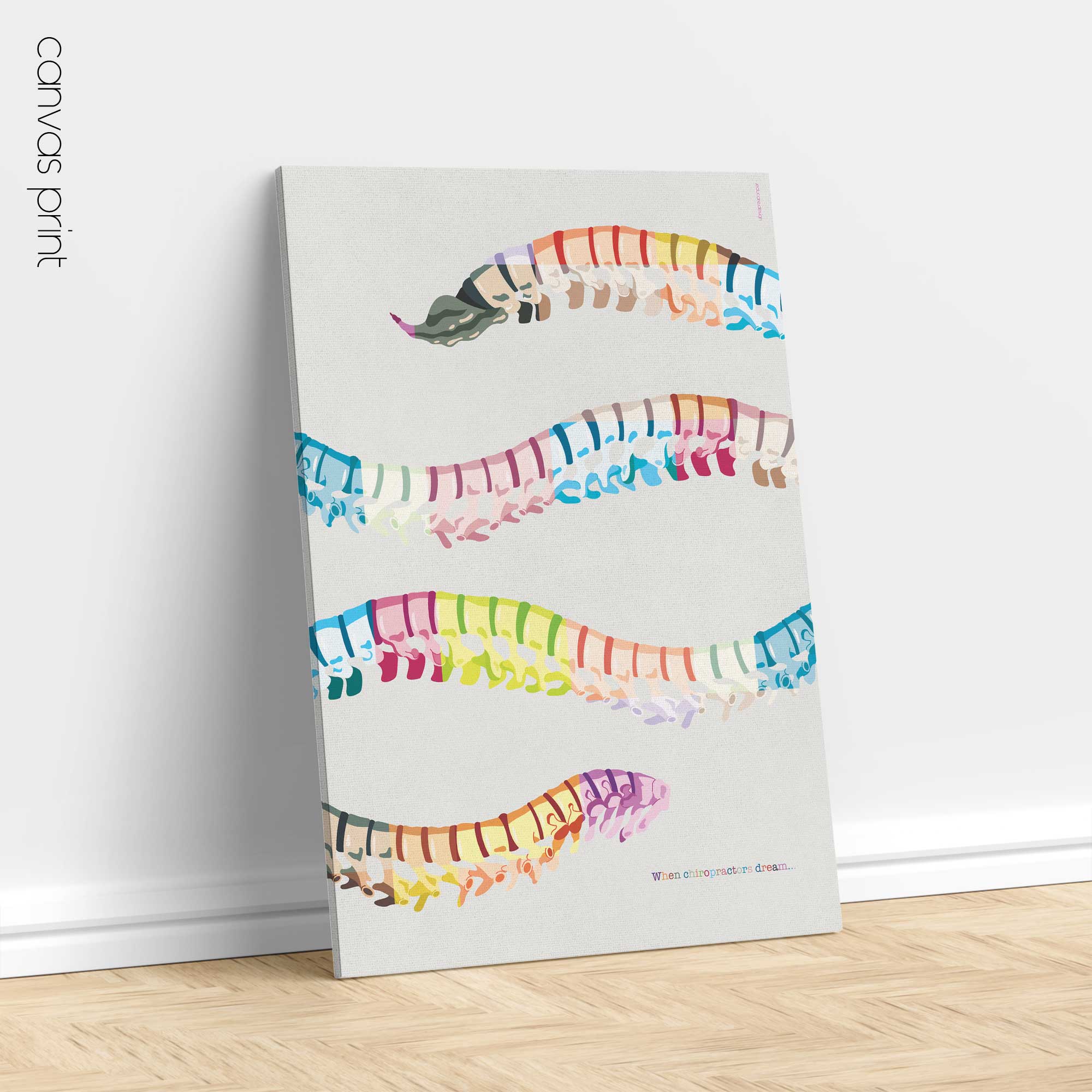 When chiropractors dream... Artwork for chiropractors from www.educare.design