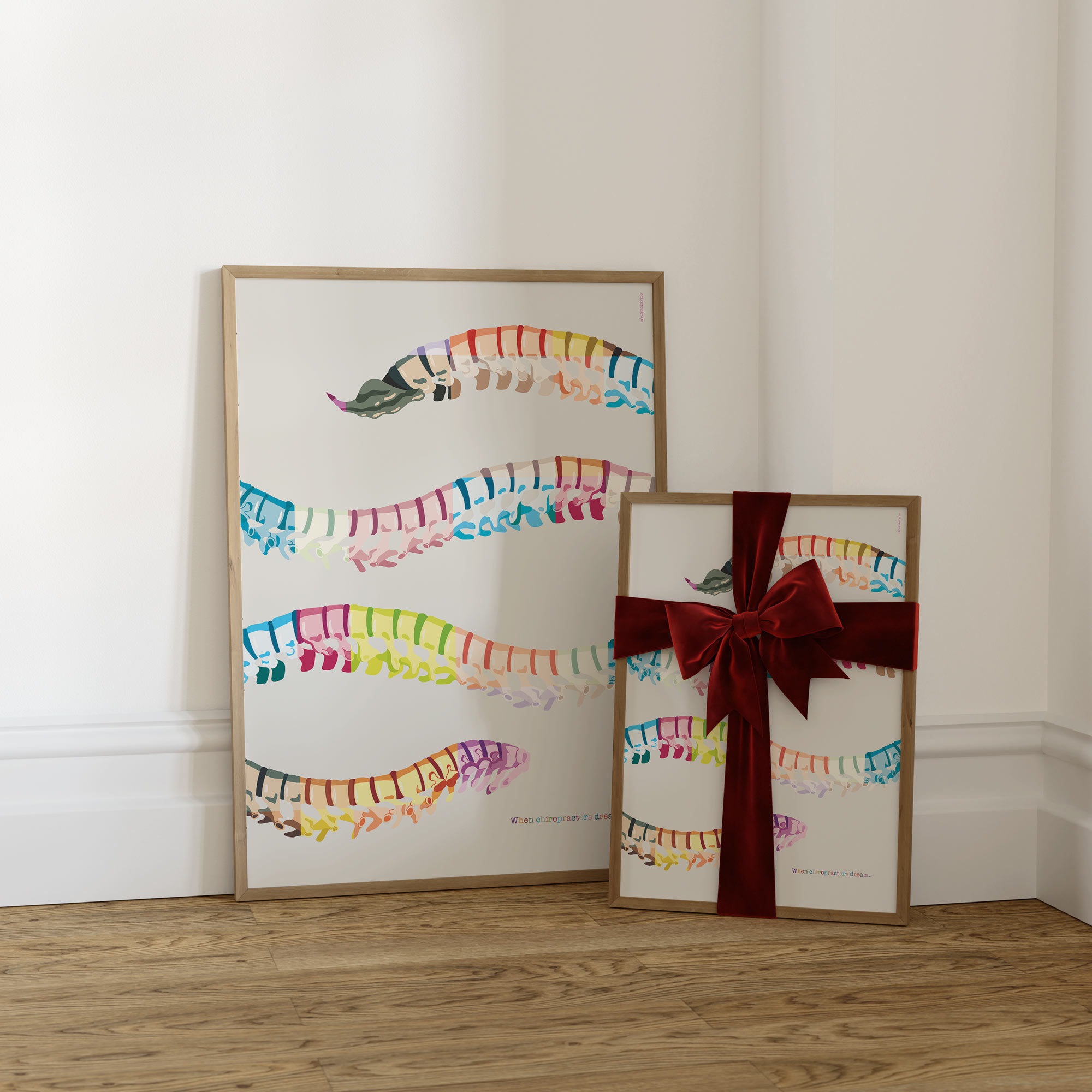 When chiropractors dream... Artwork for chiropractors from www.educare.design