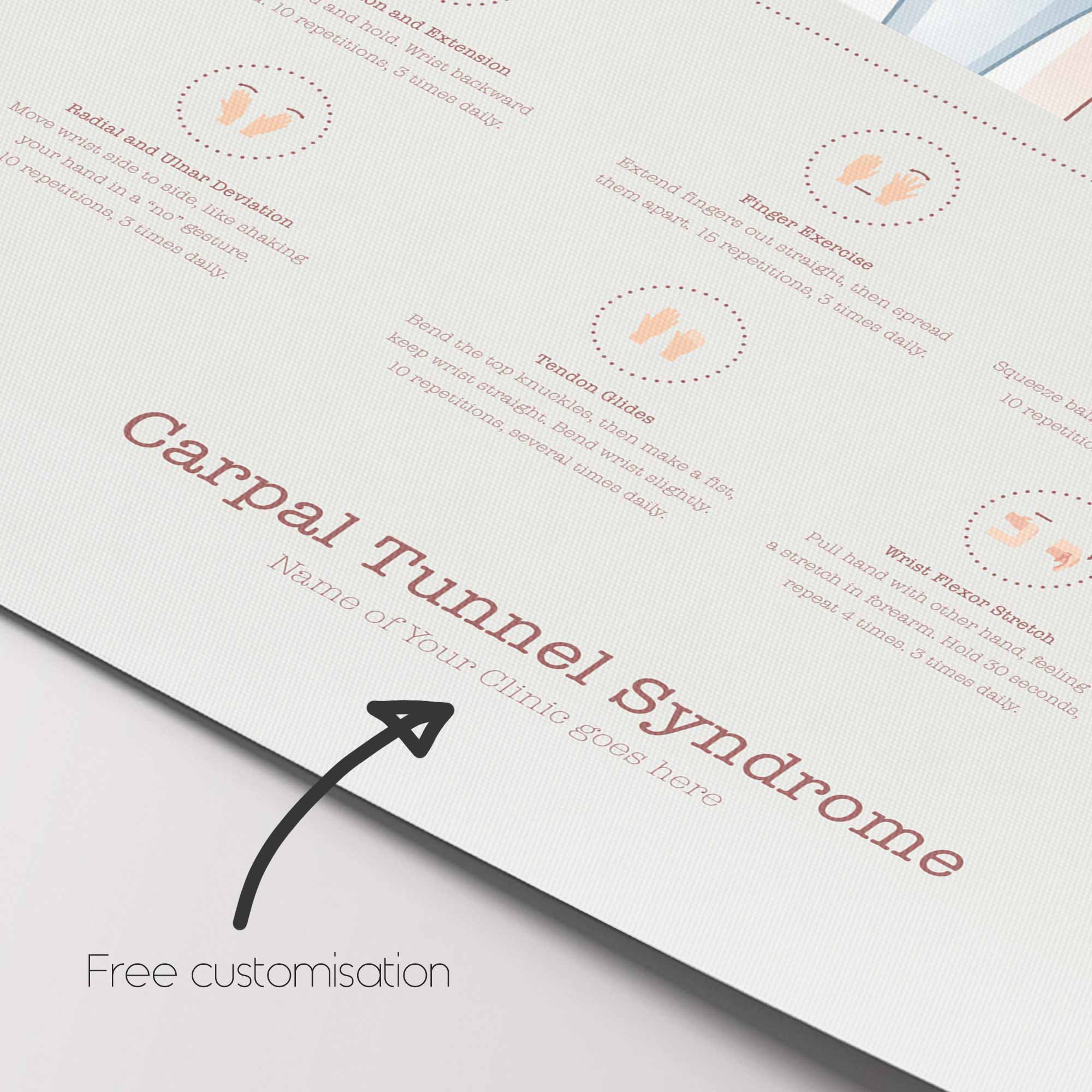 Carpal Tunnel Syndrome with Diagnosis and Exercises