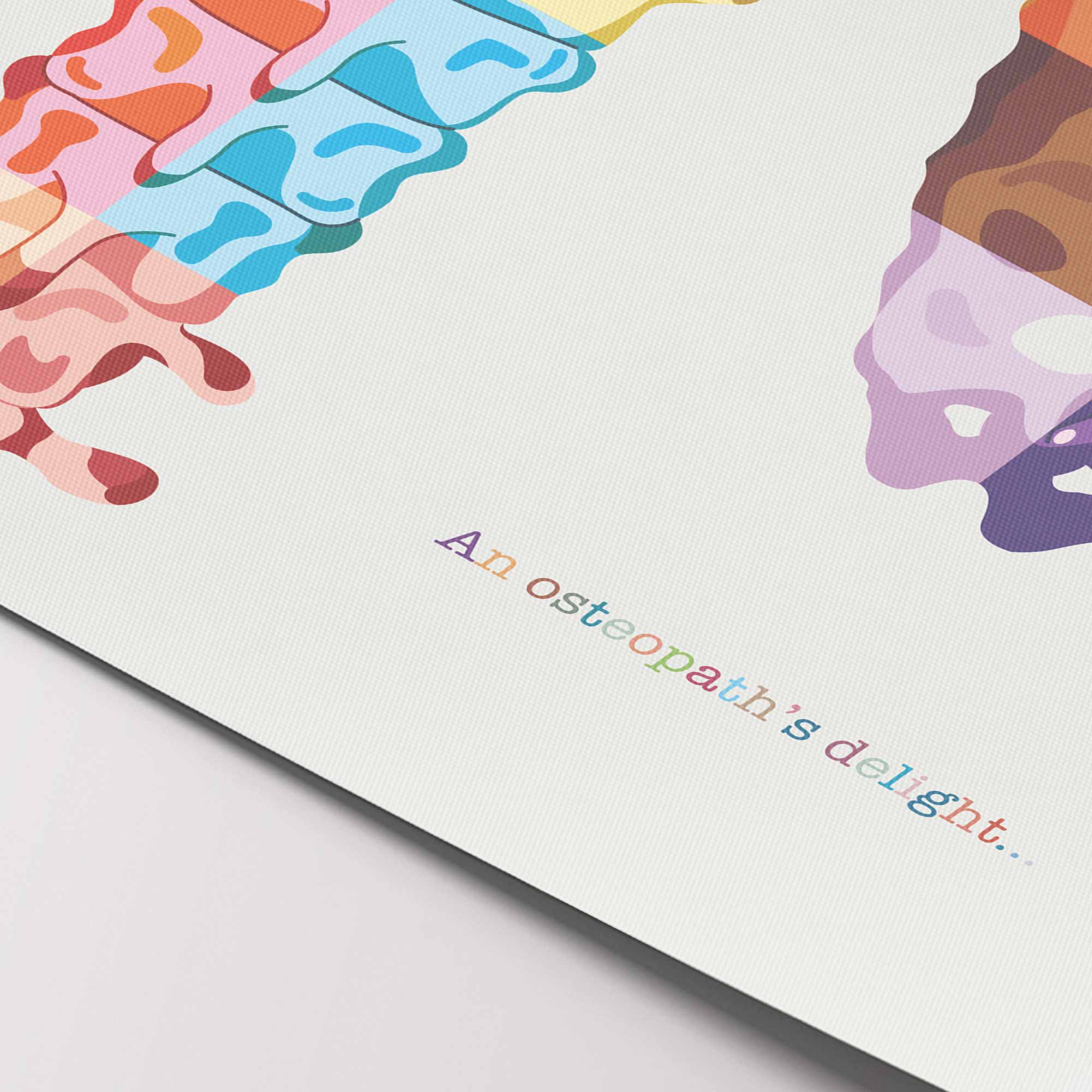 An osteopath's delight... Artwork for chiropractors from www.educare.design