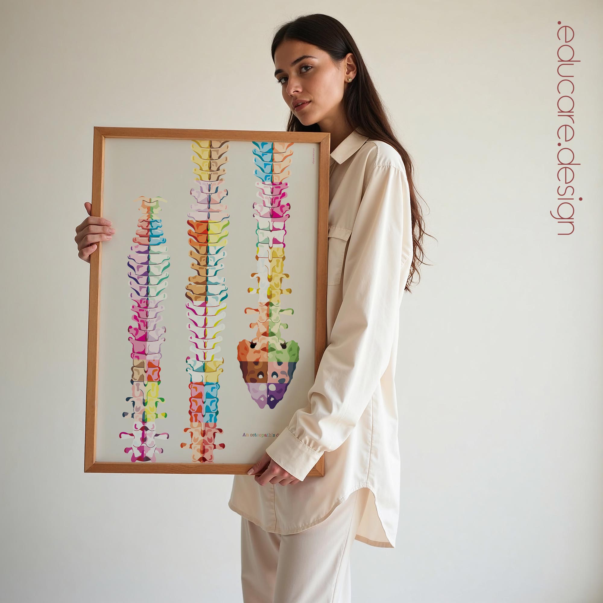 An osteopath's delight... Artwork for chiropractors from www.educare.design