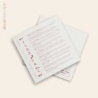 Prenatal Exercises Card anatomy chart for clinics