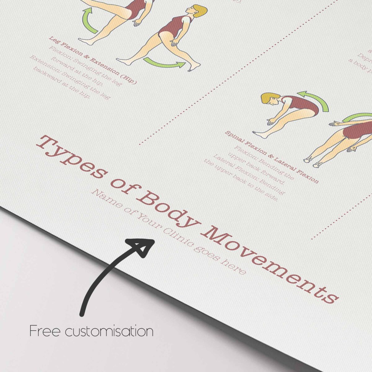 Types of Body Movements - Anatomy Chart with Fundamental Movement Patterns