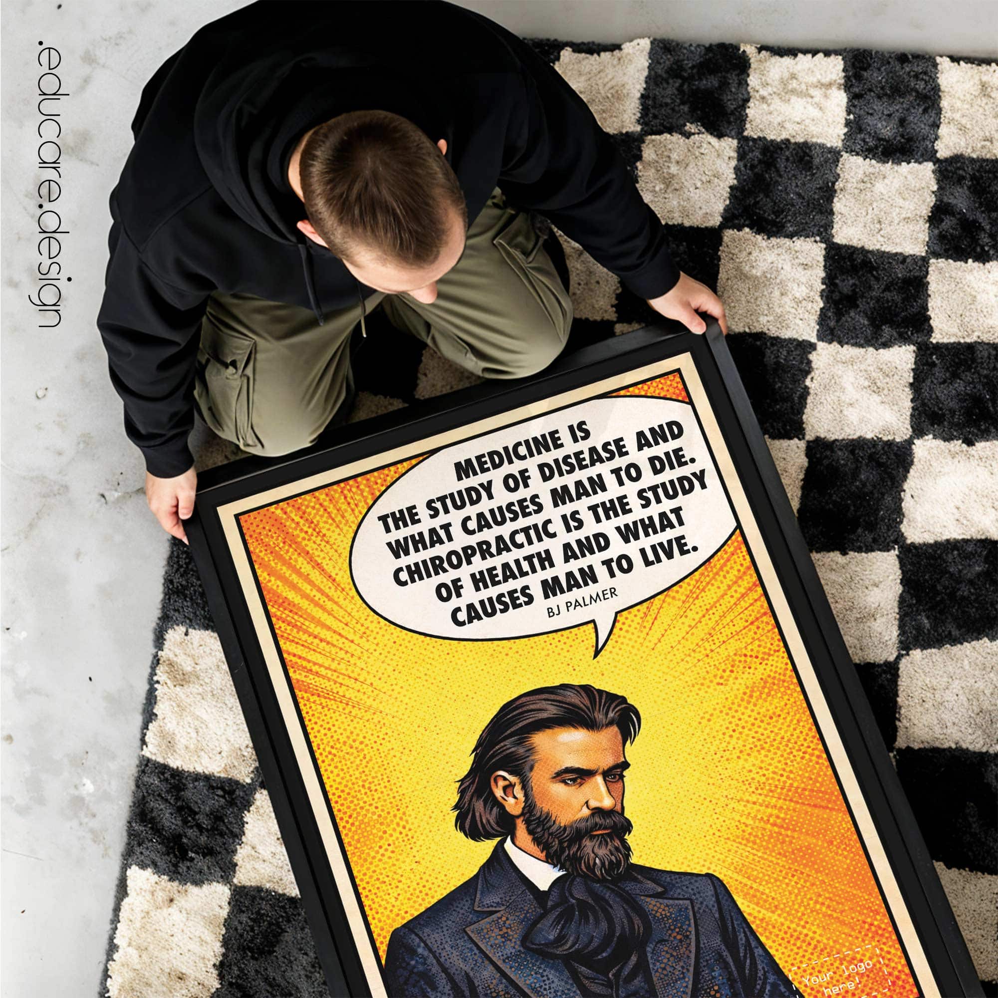 B.J. Palmer — Chiropractic Pop-Art Poster