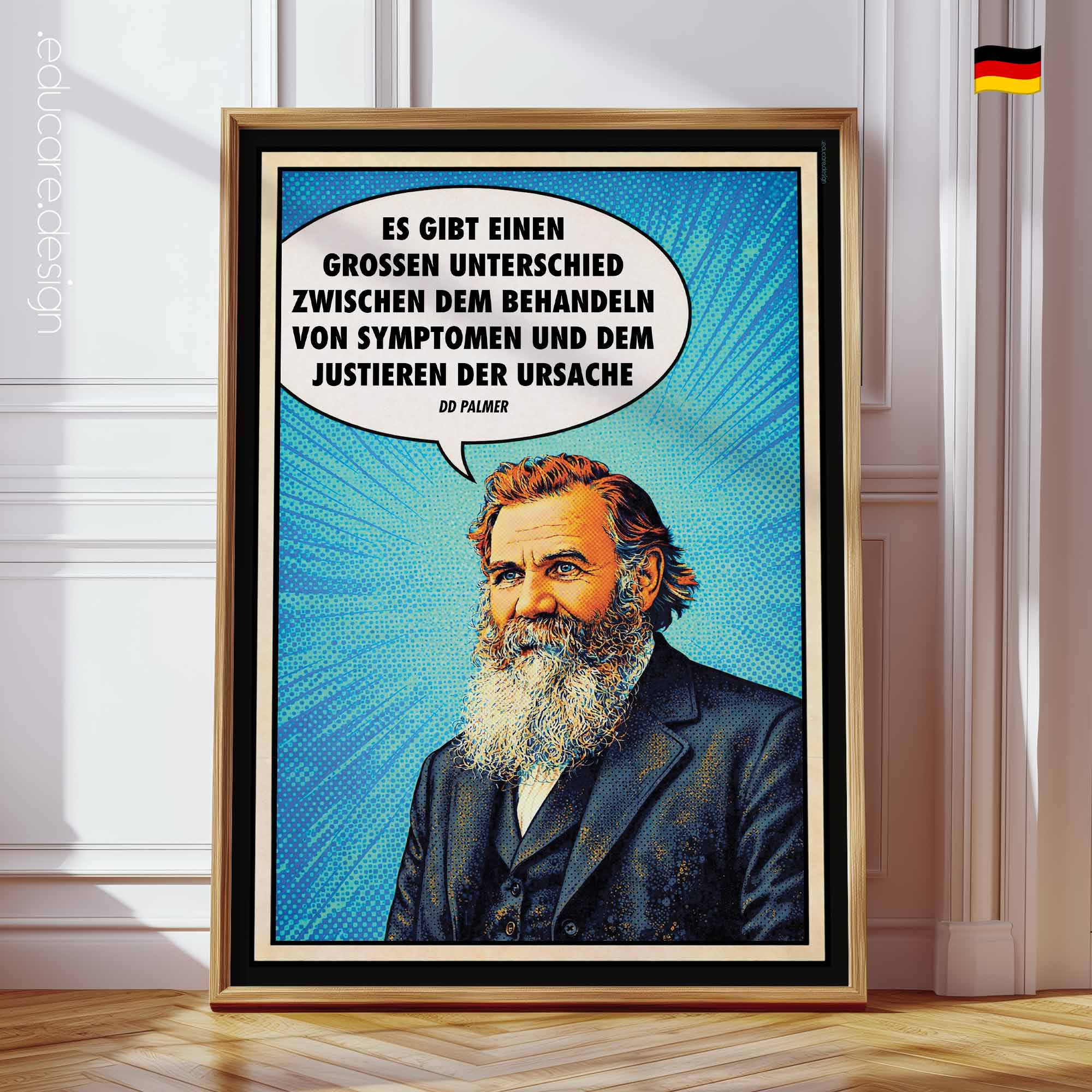 DD Palmer Zitat Anatomie-Chart für Praxen und Kliniken