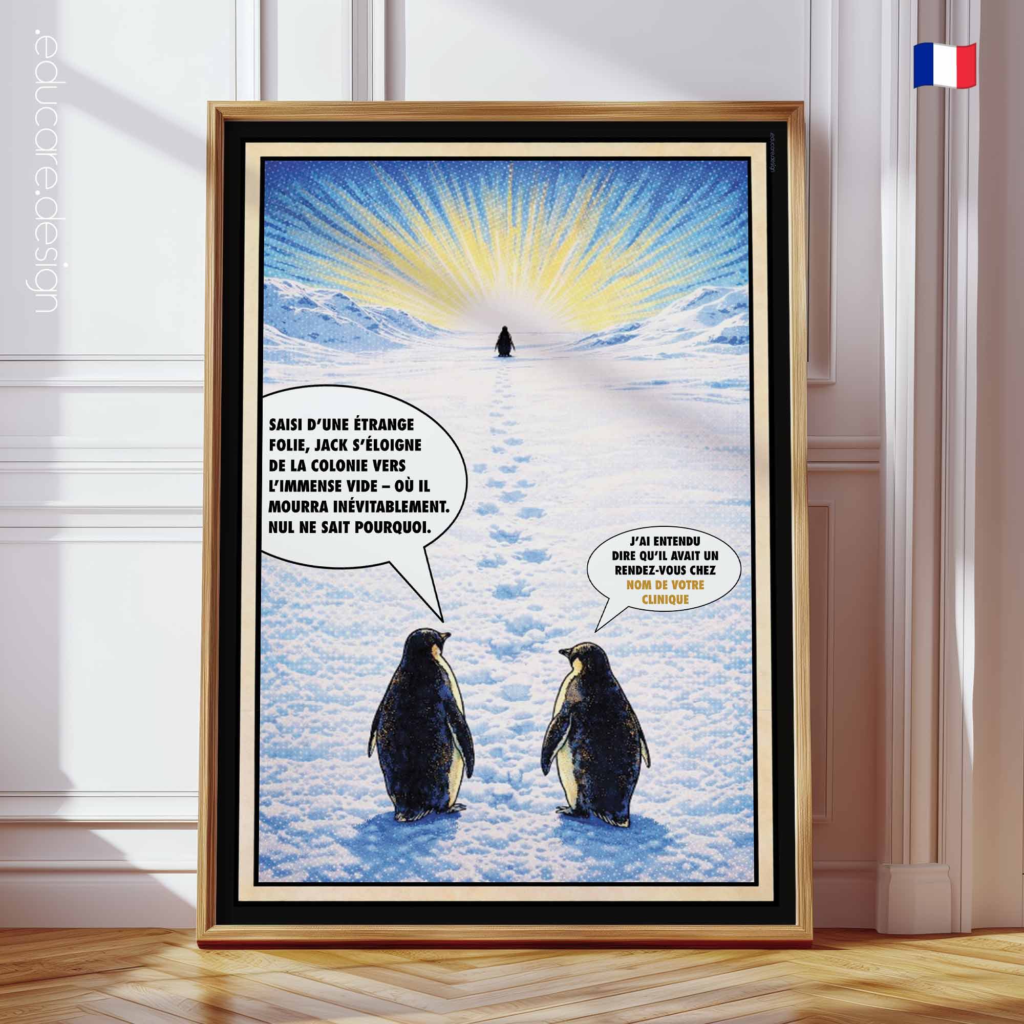 Le Pingouin Nihiliste planche anatomique pour cabinets et cliniques