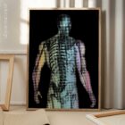 The Radiant Man anatomy chart for clinics