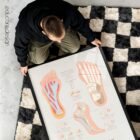Plantar Fascia and Foot Arches anatomy chart for clinics