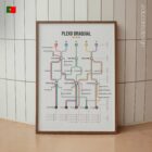 Plexo Braquial Mapa de Rede diagrama anatómico para clínicas e consultórios