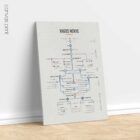 Vagus Nerve Network Map anatomy chart for clinics