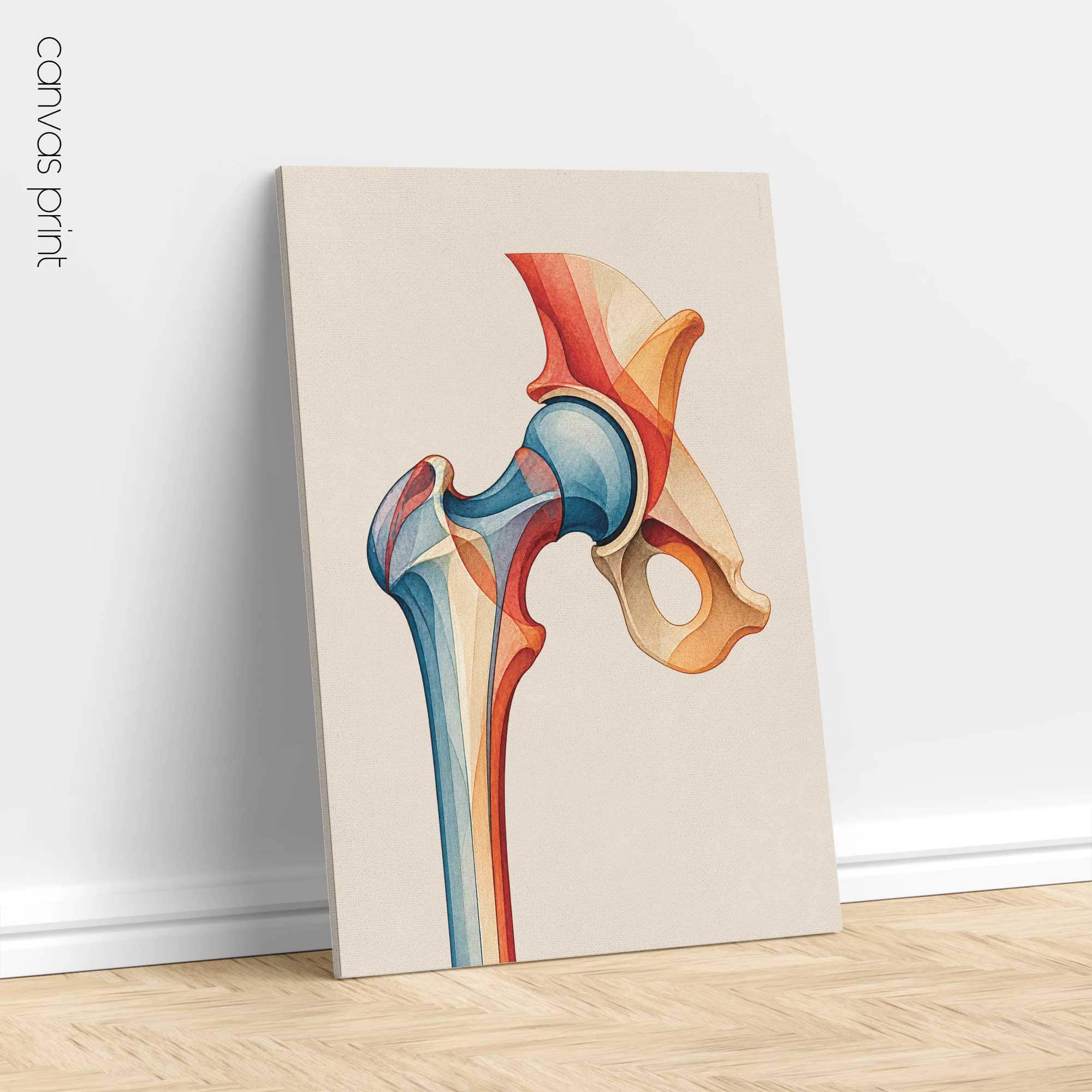 Chromatic Hip – Abstract Anatomy Art