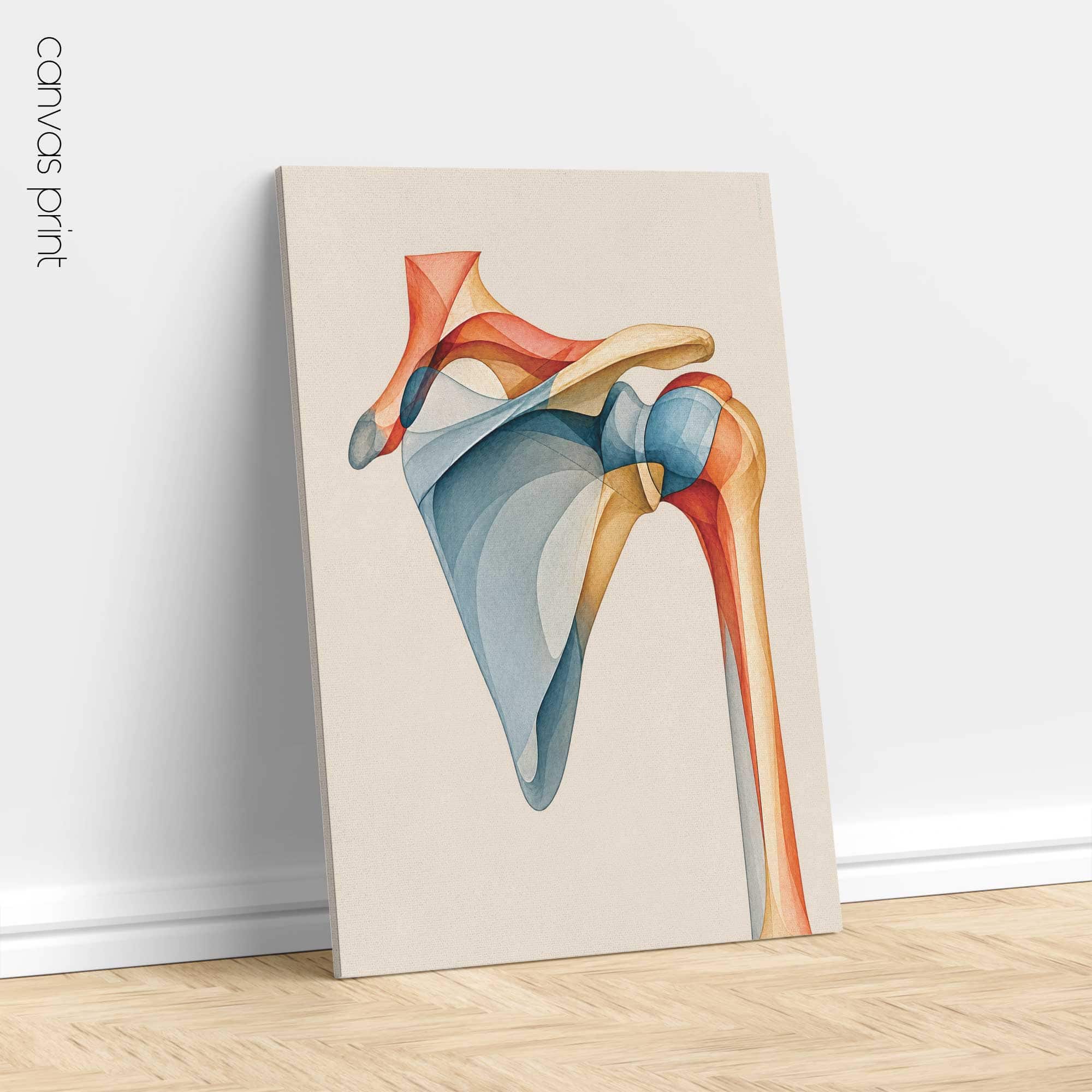 Chromatic Shoulder – Abstract Anatomy Art